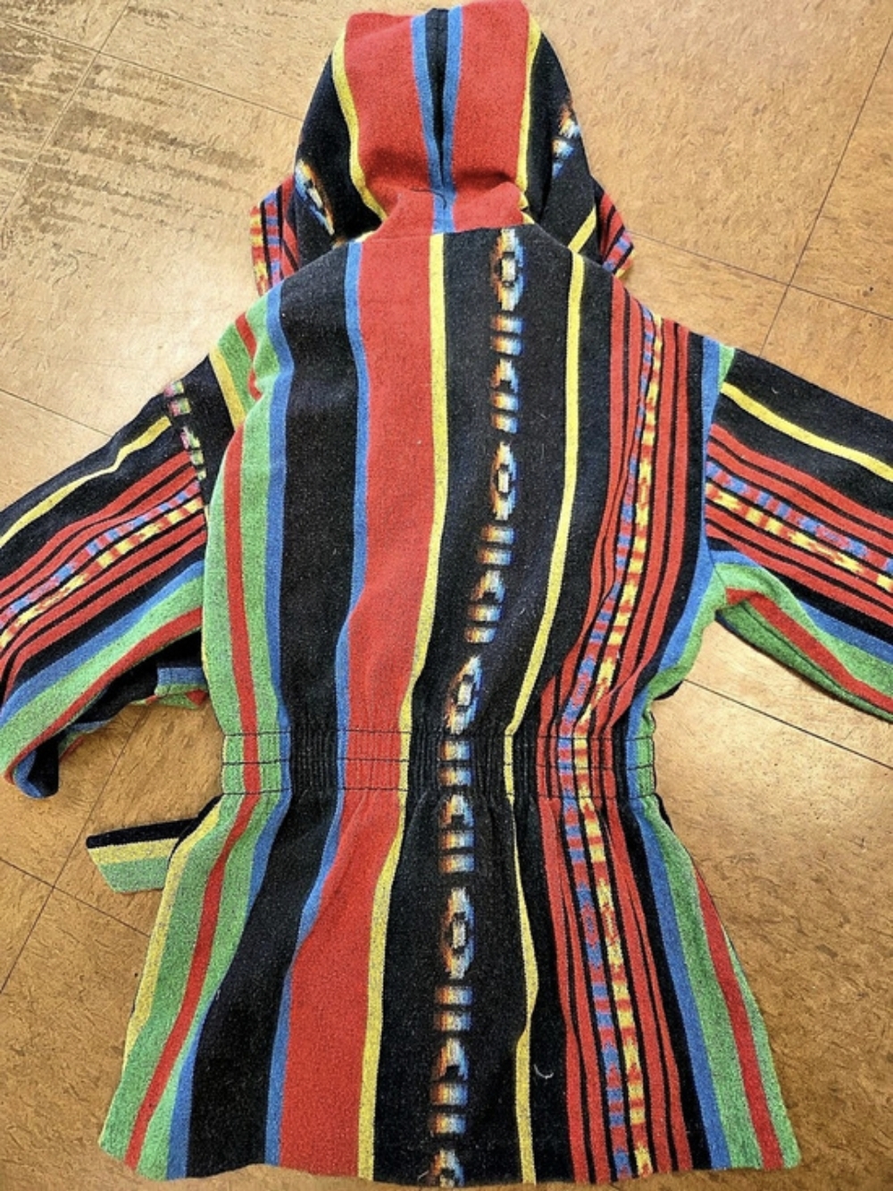 Multicolor Striped Hooded Jacket - Picture 2 of 6